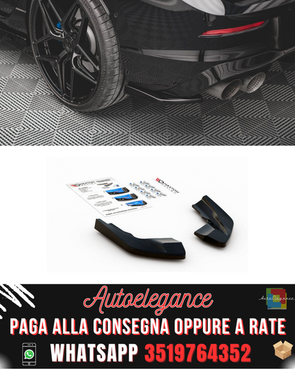 SPLITTER LATERALI POSTERIORI ADATTI PER V.2 PER VOLKSWAGEN GOLF R MK8 2020