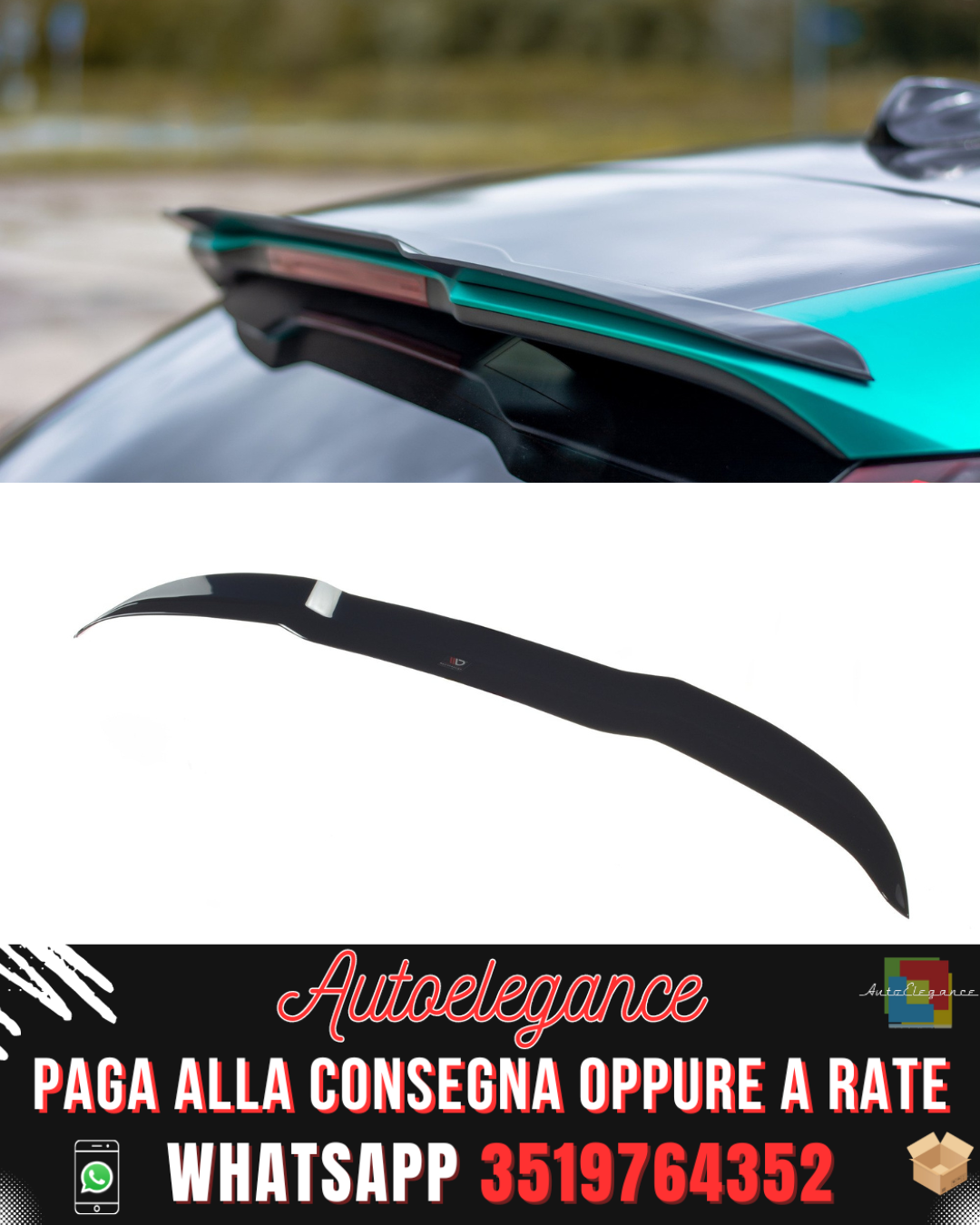 SPOILER  adatto per Volvo V40 R-Design 2012-2019