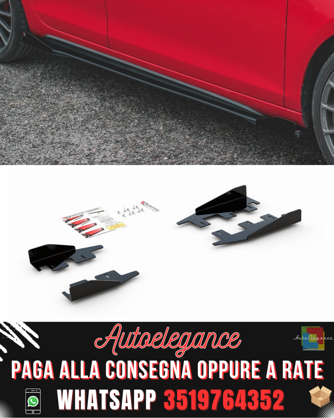 FLAP LATERALI adatti per VOLKSWAGEN GOLF GTI MK6 2008-2012