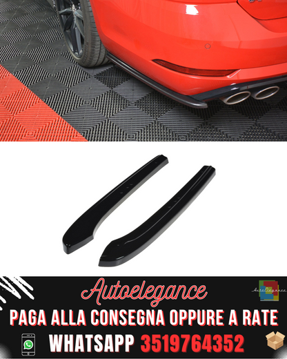 SPLITTER LATERALI POSTERIORI V.1 adatti per VW GOLF 7 R VARIANT FACELIFT 2017