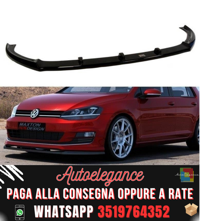 SPLITTER ANTERIORE adatto per VW GOLF VII SPORT PACK