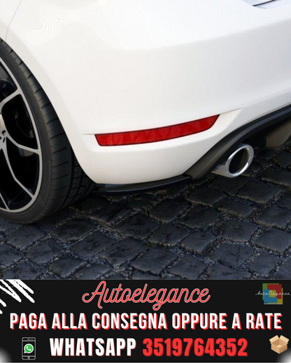 SPLITTER LATERALI POSTERIORI adatti per VW GOLF VI GTI 35TH 2008-2012