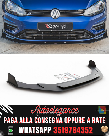 RACING DURABILITY SPLITTER ANTERIORE V.2 adatto per VW GOLF 7 R / R-LINE FACELIFT 2017-2020