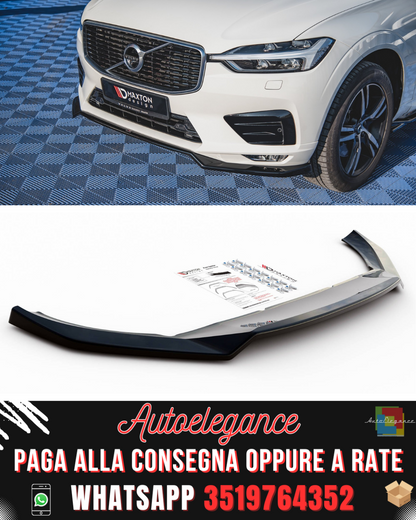SPLITTER ANTERIORE adatto per V.1 VOLVO XC60 MK2 R-DESIGN 2017-2021