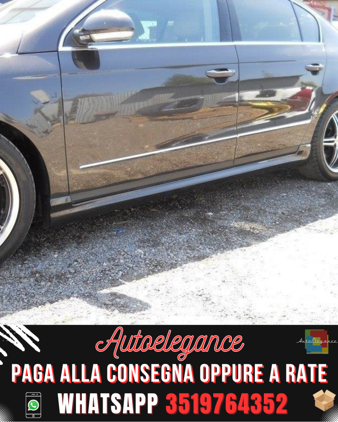 MINIGONNE LATERALI adatti per VW PASSAT B7 < R-LINE > 2010