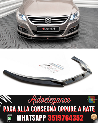 SPLITTER ANTERIORE adatto per V.4 VOLKSWAGEN PASSAT CC 2008-2012