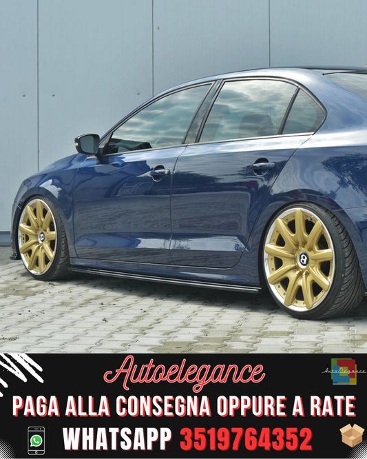 MINIGONNE LATERALI adatte per VOLKSWAGEN JETTA MK6 BERLINA PREFAZIONE 2011-2014