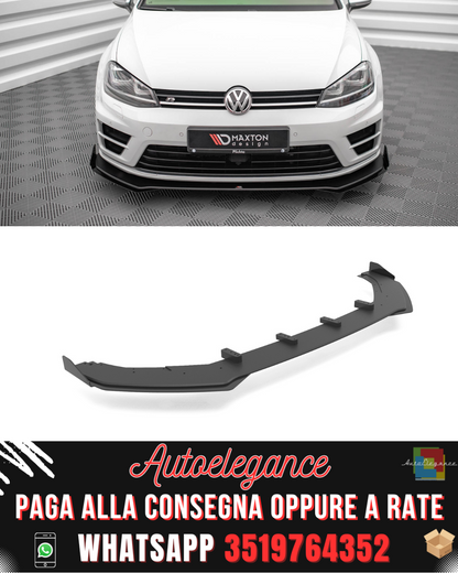 SPLITTER ANTERIORE STREET PRO V.1 + FLAPS ADATTO PER VOLKSWAGEN GOLF R MK7 2013-2016