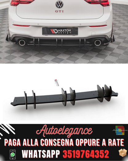 DIFFUSORE POSTERIORE RACING DURABILITY adatto per V.2 VOLKSWAGEN GOLF 8 GTI2020