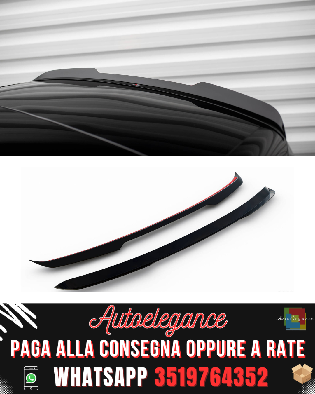 SPOILER CAP adatto per VOLKSWAGEN ID.3 MK1 2019-2023