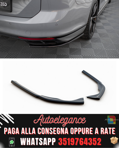 SPLITTER LATERALI POSTERIORI adatti per VOLKSWAGEN PASSAT R-LINE B8 FACELIFT 2019-2023