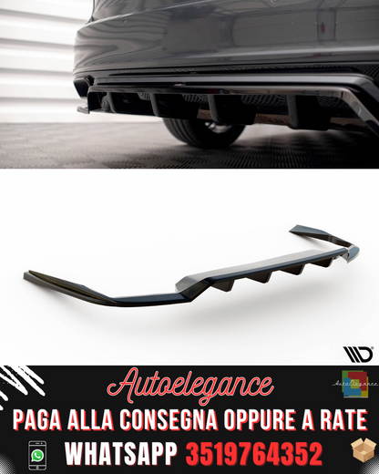 SPLITTER POSTERIORE CENTRALE (CON BARRE VERTICALI) adatto per VOLVO V90 / S90 R-DESIGN MK2