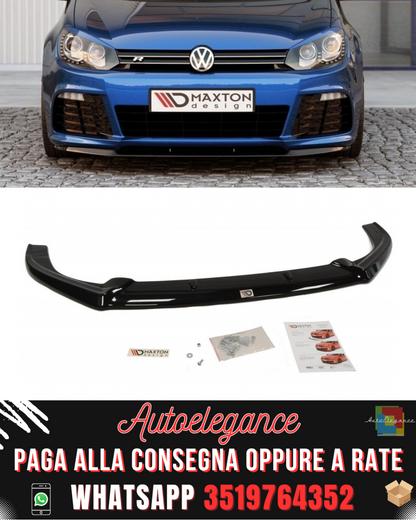 SPLITTER ANTERIORE adatto per VW GOLF VI R CUPRA LOOK