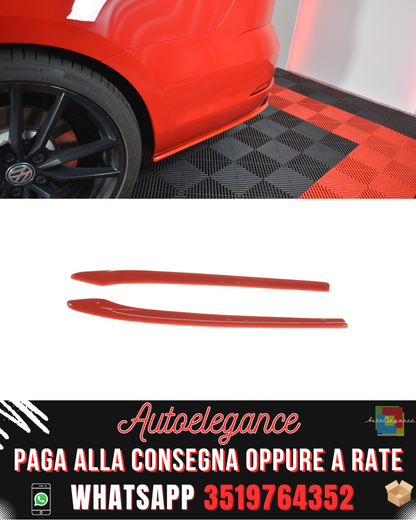 SPLITTER LATERALI POSTERIORI adatti per V.2 VW GOLF 7 R VARIANT FACELIFT 2017