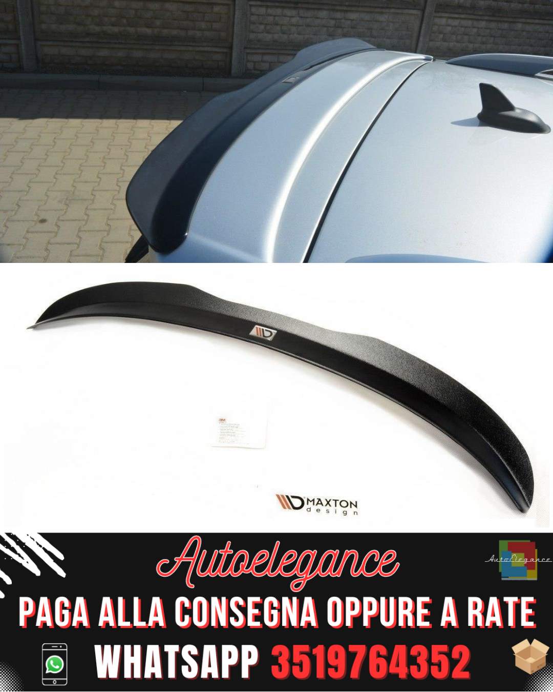 SPOILER VW PASSAT adatto per B6 STATION WAGON 2005-2010