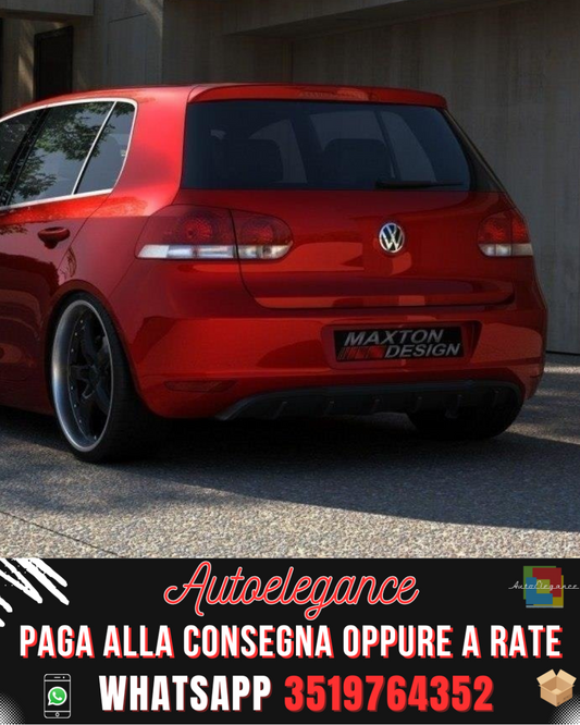 DIFFUSORE POSTERIORE adatto per VW GOLF VI SENZA FORO DI SCARICO 2008-2012