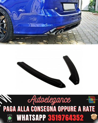 SPLITTER LATERALI POSTERIORI adatti per VW GOLF MK7 R STATION WAGON 2013