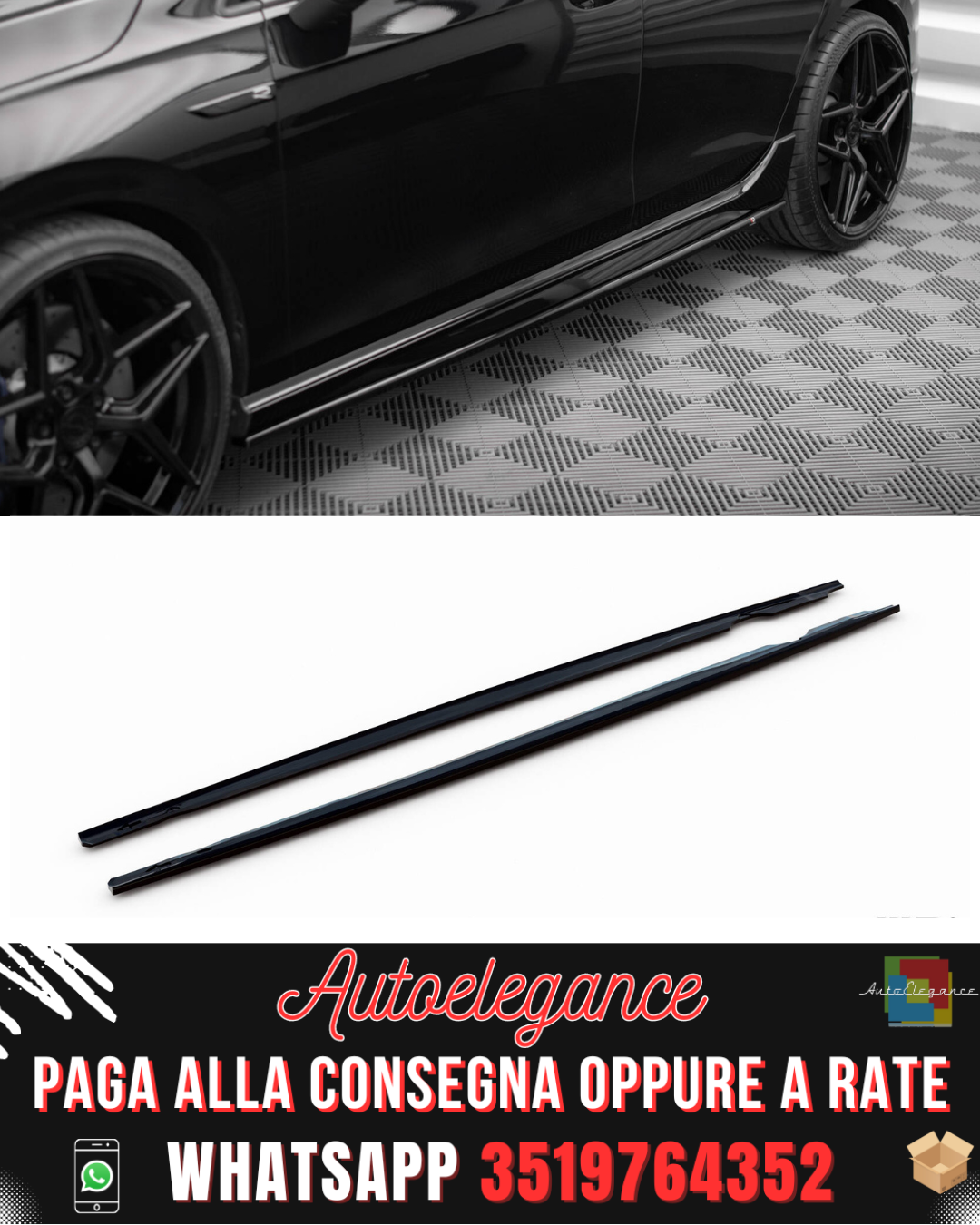 MINIGONNE LATERALI ADATTE PER V.3 VOLKSWAGEN GOLF R MK8 2020-