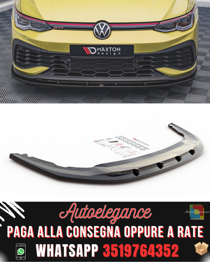 SPLITTER ANTERIORE ADATTO PER V.4 VOLKSWAGEN GOLF 8 GTI CLUBSPORT 2020