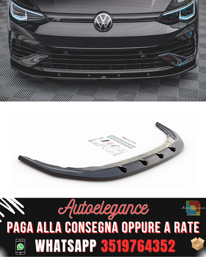 SPLITTER ANTERIORE ADATTO PER V.1 VOLKSWAGEN GOLF R MK8 2020