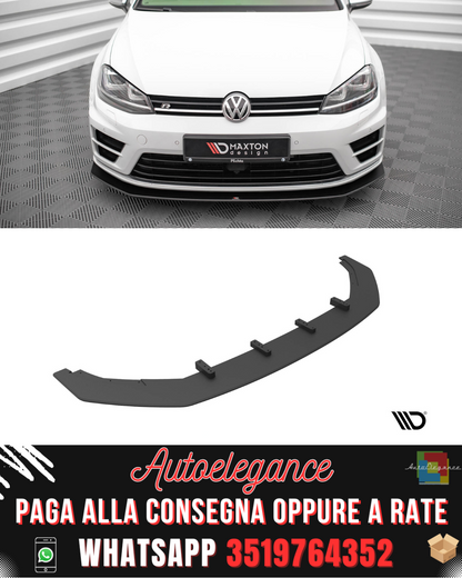 SPLITTER ANTERIORE STREET PRO ADATTO PER V.2 VOLKSWAGEN GOLF R MK7 2013-2016