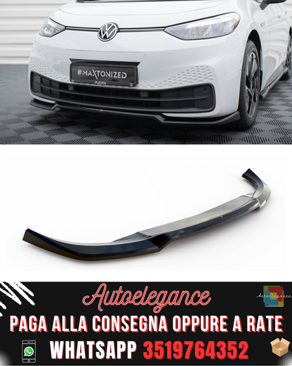 SPLITTER ANTERIORE V.1 adatto per VOLKSWAGEN ID.3 MK1 2019-2023