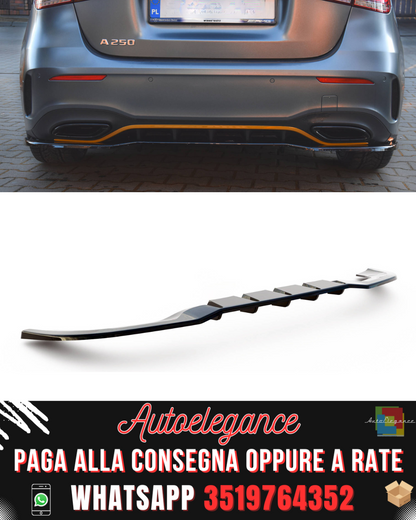 SPLITTER POSTERIORE CENTRALE adatto per MERCEDES-BENZ A HATCHBACK AMG LINE W177 2018-2023