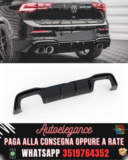 SPLITTER LATERALI POSTERIORI ADATTI V.3 PER VOLKSWAGEN GOLF R MK8 2020