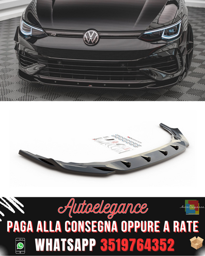 SPLITTER ANTERIORE ADATTO PER V.4 VOLKSWAGEN GOLF R MK8 2020