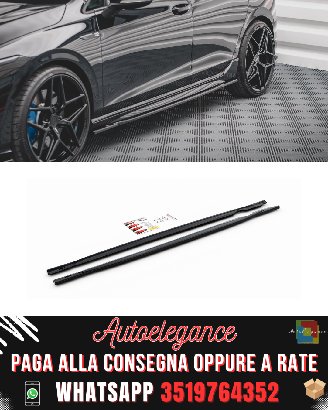 MINIGONNE LATERALI ADATTE PER V.1 VOLKSWAGEN GOLF R MK8 2020