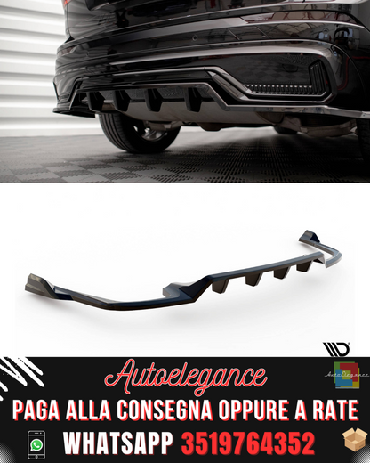 SPLITTER POSTERIORE CENTRALE (CON BARRE VERTICALI) adatto per VOLVO XC60 R-DESIGN MK2 FACELIFT 2021-