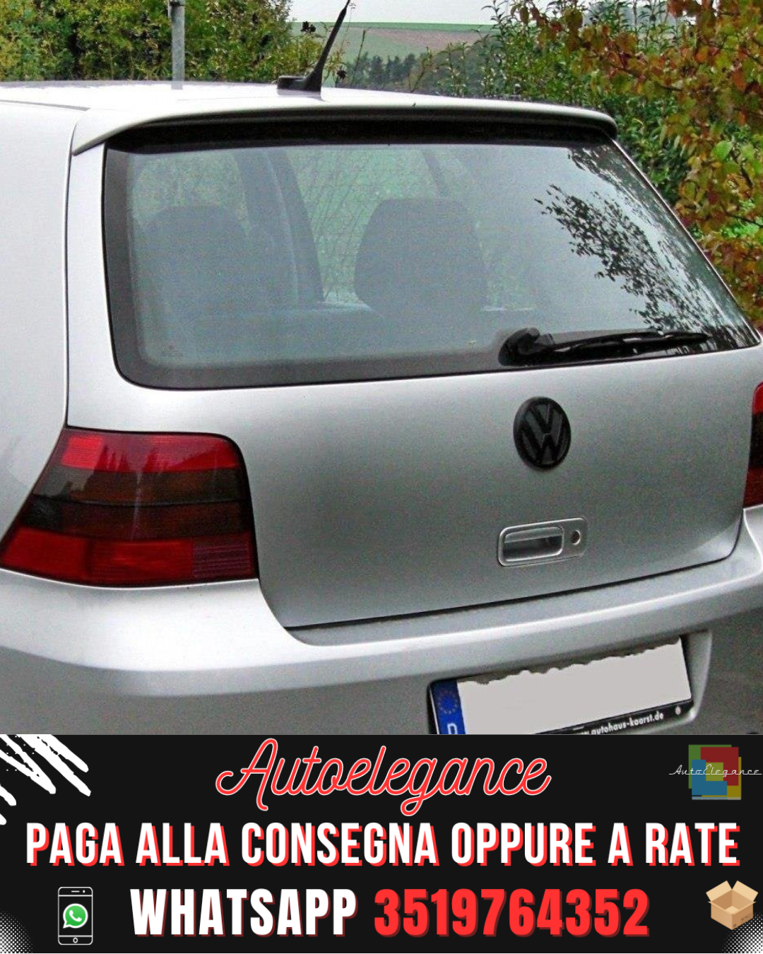 SPOILER adatto per GOLF 4 R32 LOOK 1997-2003