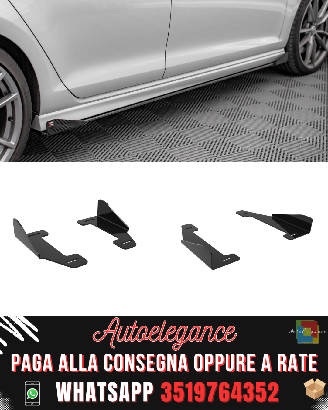 FLAP LATERALI ADATTI PER VOLKSWAGEN GOLF R MK7 2013-2016