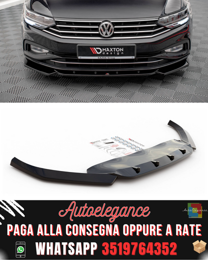 SPLITTER ANTERIORE V.1 adatto per VOLKSWAGEN PASSAT B8 FACELIFT 2019-2023