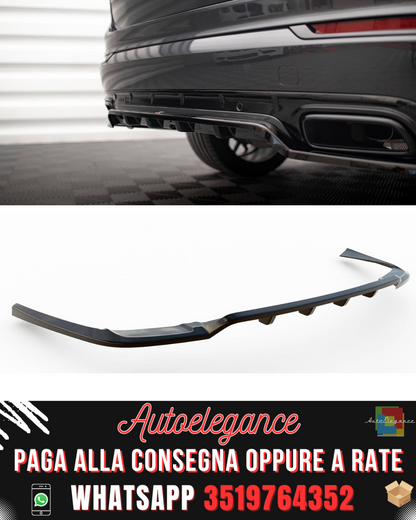 SPLITTER POSTERIORE CENTRALE (CON BARRE VERTICALI) adatto per VOLVO XC90 R-DESIGN MK2 FACELIFT 2019-