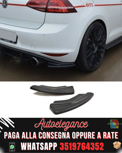 SPLITTER LATERALI POSTERIORI adatti per VW GOLF VII GTI 2012