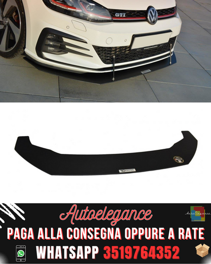 SPLITTER ANTERIORE RACING V.1 adatto per VW GOLF VII GTI FACELIFT 2017