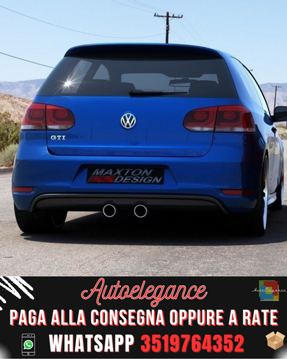 DIFFUSORE POSTERIORE VW GOLF V R32 LOOK PER VW GOLF VI GTI 2008-2012