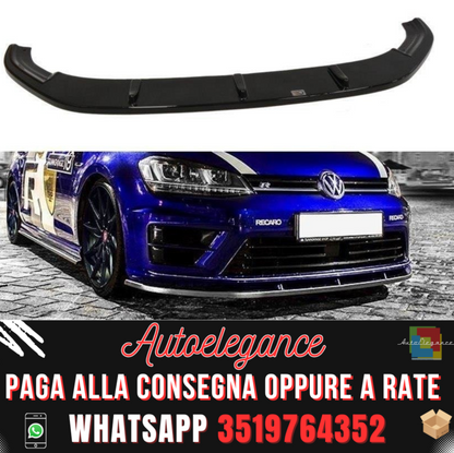 SPLITTER ANTERIORE V.1 adatto per VW GOLF 7 R / R-LINE 2012-2016