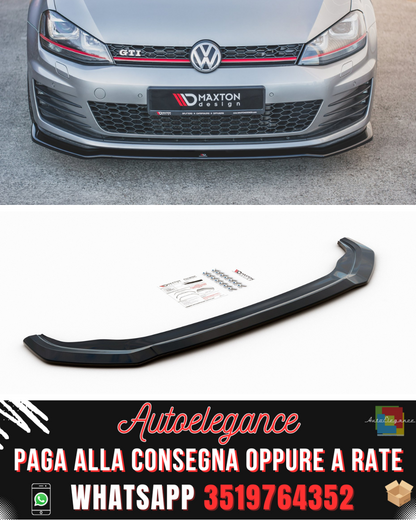 SPLITTER ANTERIORE V.2 adatto per VW GOLF 7 GTI 2013-2016