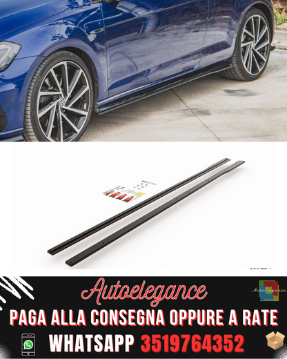 RACING DURABILITY MINIGONNE LATERALI adatte per VW GOLF 7 R / R-LINE FACELIFT 2017-2020