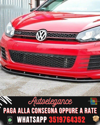 SPLITTER ANTERIORE VER.2 adatto per VW GOLF VI (PER GOLF GTI 35TH) 2008-2012