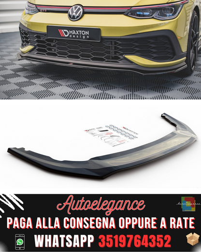 SPLITTER ANTERIORE ADATTO PER V.3 VOLKSWAGEN GOLF 8 GTI CLUBSPORT 2020