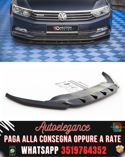 SPLITTER ANTERIORE V.1 adatto per VOLKSWAGEN PASSAT B8 2014-2019