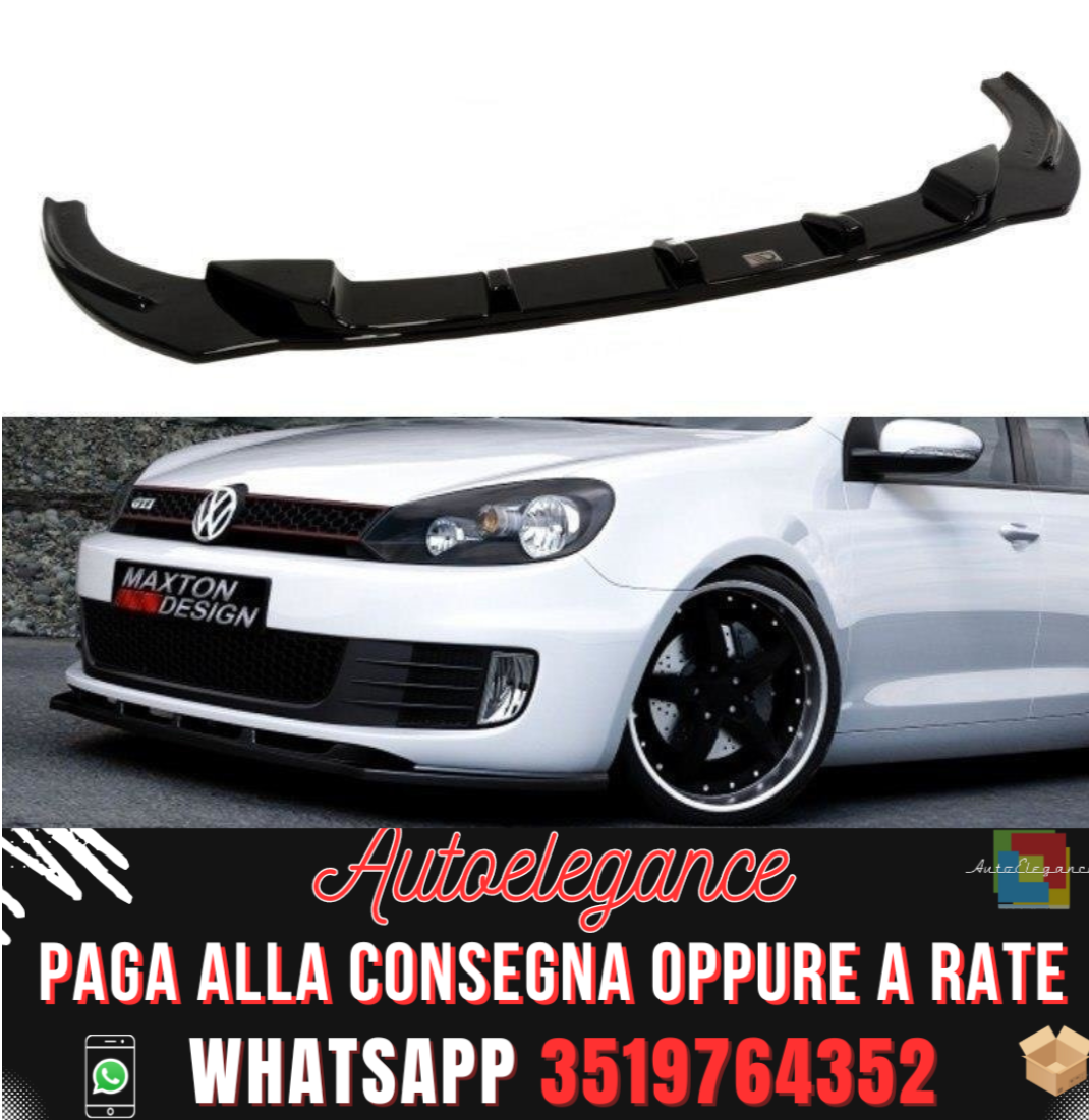 SPLITTER ANTERIORE adatto per VW GOLF VI GTI 2008-2012