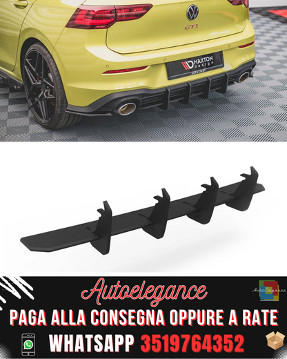 DIFFUSORE POSTERIORE RACING DURABILITY ADATTO PER  V.2 VOLKSWAGEN GOLF 8 GTI CLUBSPORT 2020