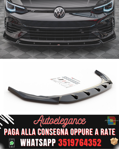 SPLITTER ANTERIORE ADATTO PER V.2 VOLKSWAGEN GOLF R MK8 2020