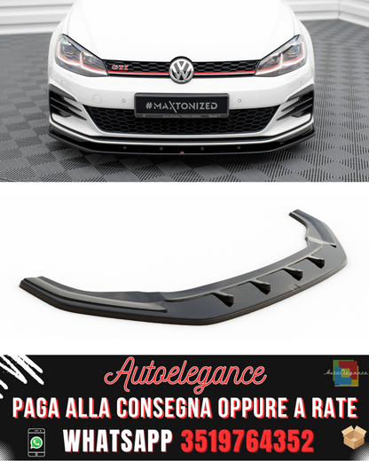 SPLITTER ANTERIORE adatto per VW GOLF VII GTI FACELIFT V.1 2017