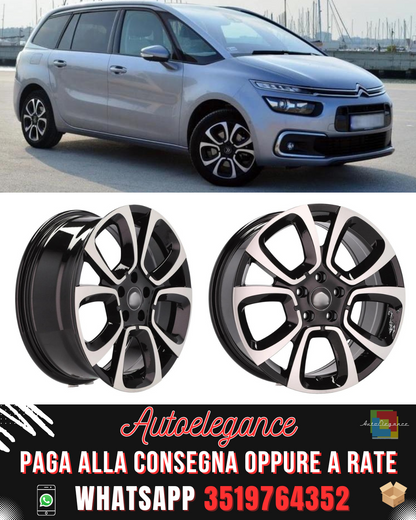 CERCHI CERCHIO IN LEGA 16" Adatto per PEUGEOT RENAULT TOYOTA VOLVO