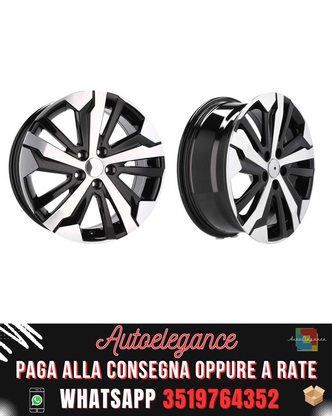 CERCHI CERCHIO IN LEGA 16" Adatto per ALFA ROMEO CITROEN FIAT FORD JAGUAR LANCIA